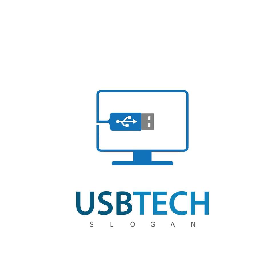 usb logo technologie symbole moderne vecteur