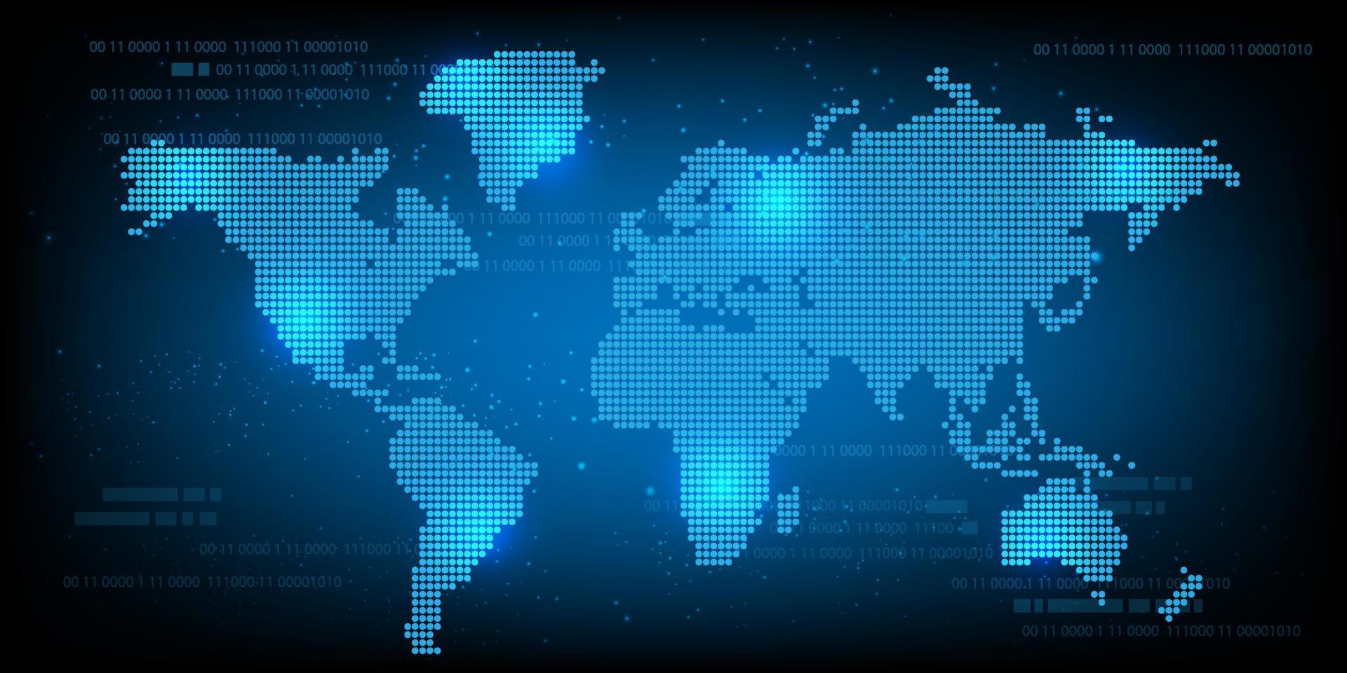 carte du monde connexion fond de site web moderne futuriste ou vecteur de page de garde pour le concept de technologie et de finance et l'éducation future entreprise