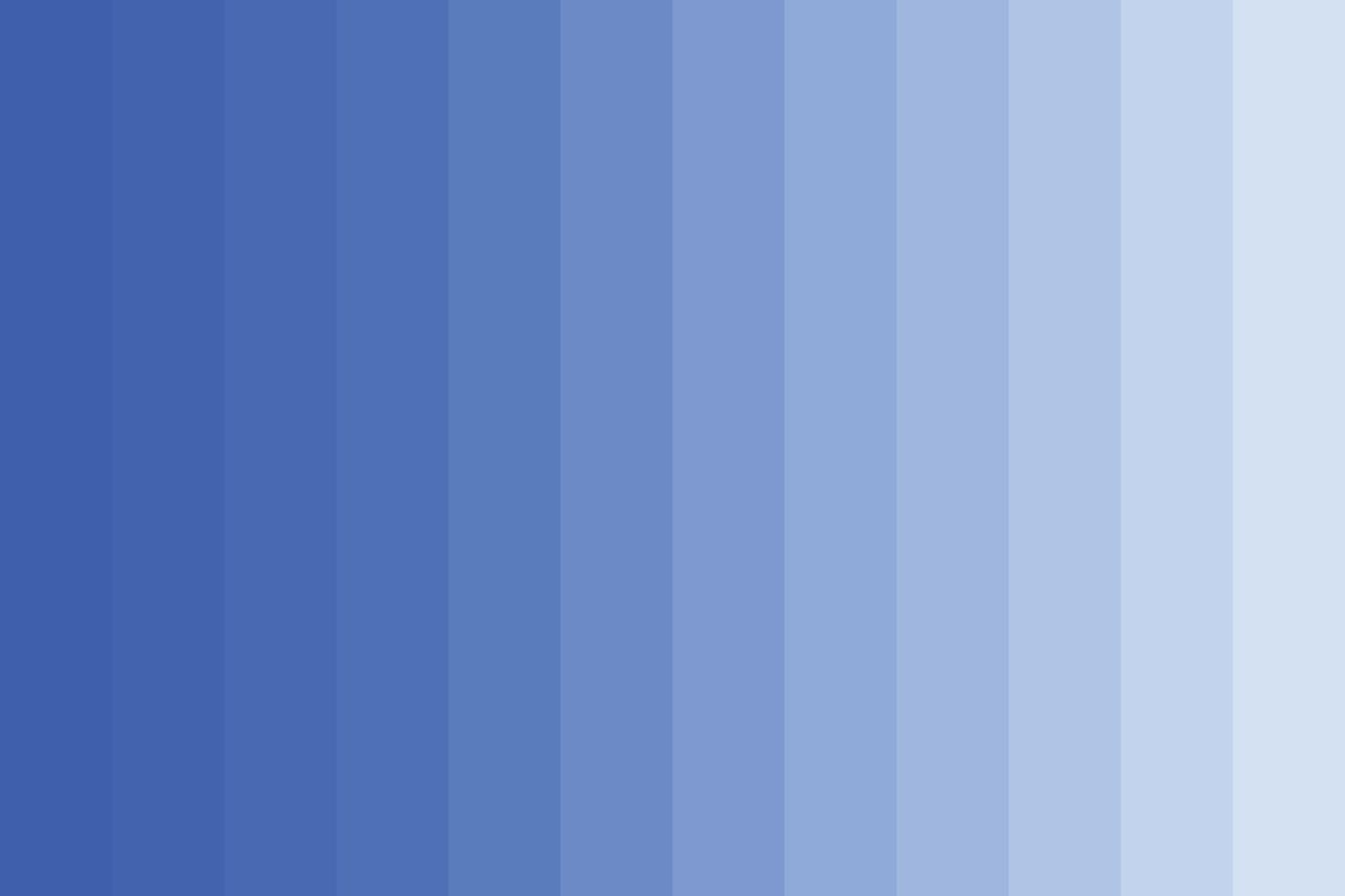 fond de vecteur plat de classement de couleur bleue. modèle graphique de dégradé de pigment de teinte bleue.