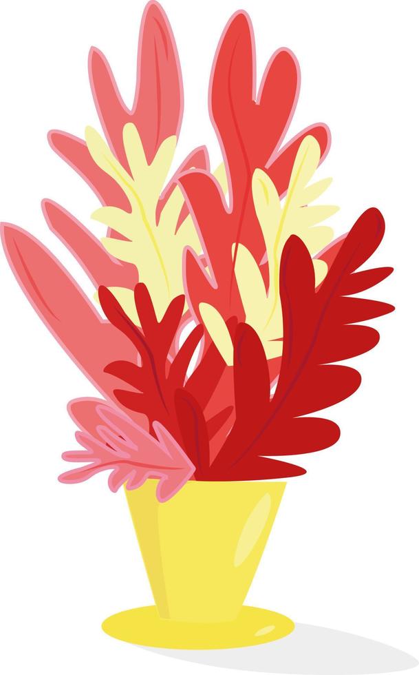 fleurs rouges, illustration, vecteur sur fond blanc.