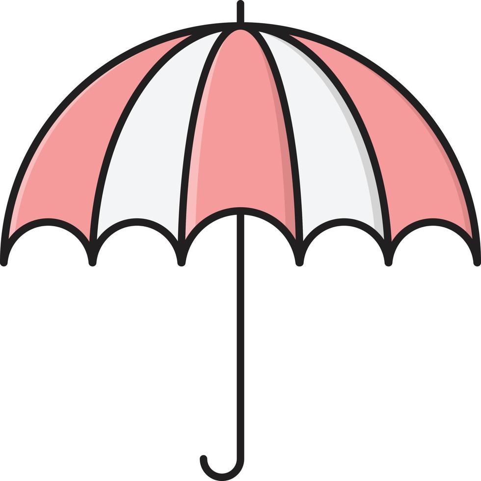 illustration vectorielle parapluie sur fond.symboles de qualité premium.icônes vectorielles pour le concept et la conception graphique. vecteur