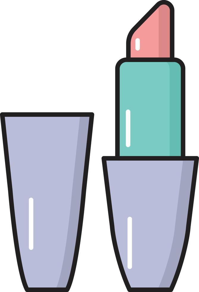 illustration vectorielle de rouge à lèvres sur un fond. symboles de qualité premium. icônes vectorielles pour le concept et la conception graphique. vecteur