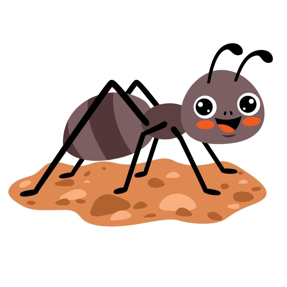 dessin animé d'une fourmi vecteur