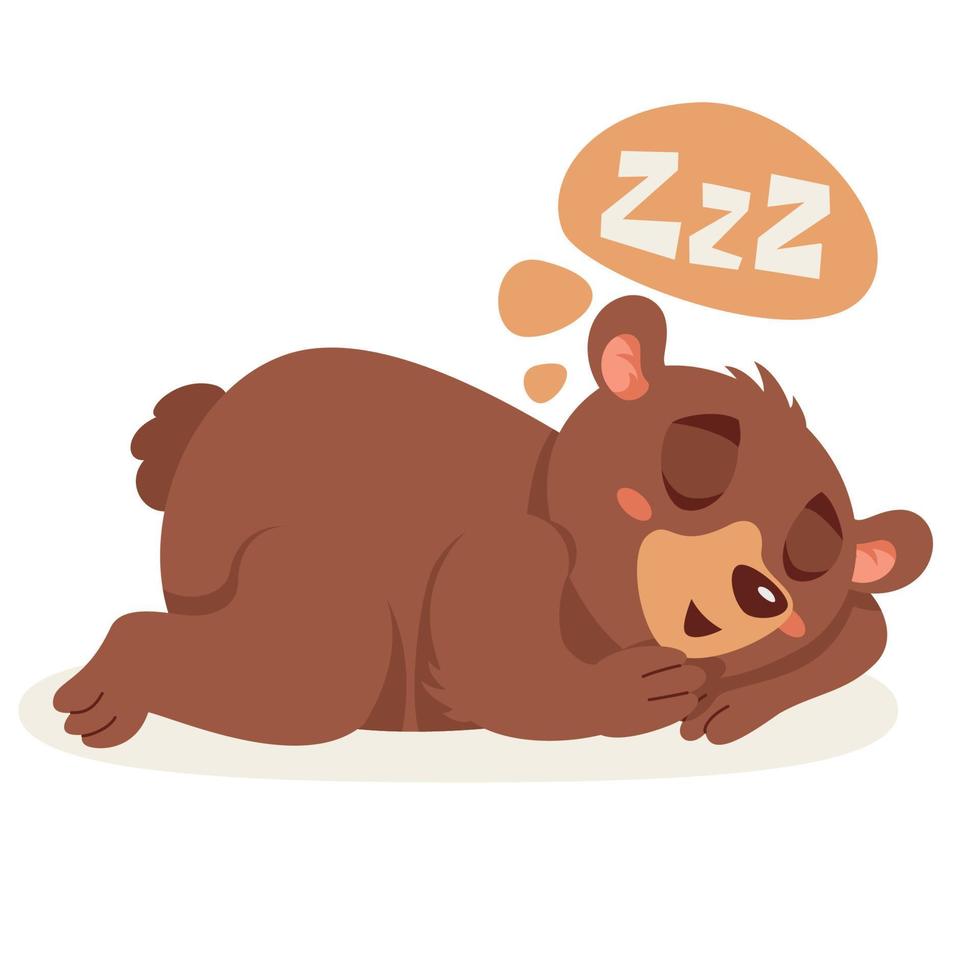 illustration de dessin animé d'un ours vecteur