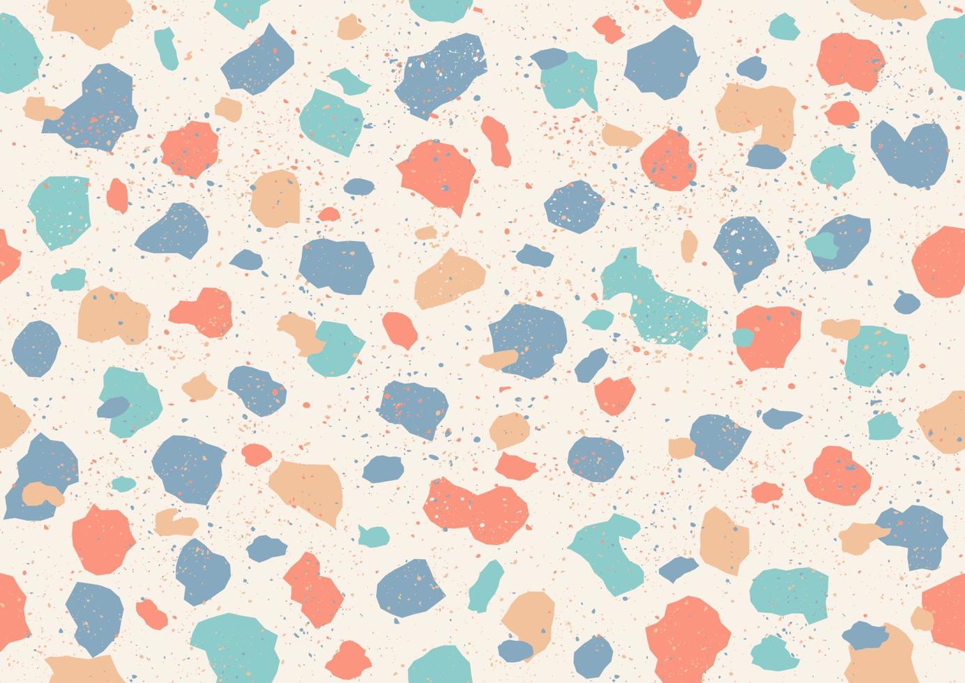 motif coloré avec texture terrazzo vecteur