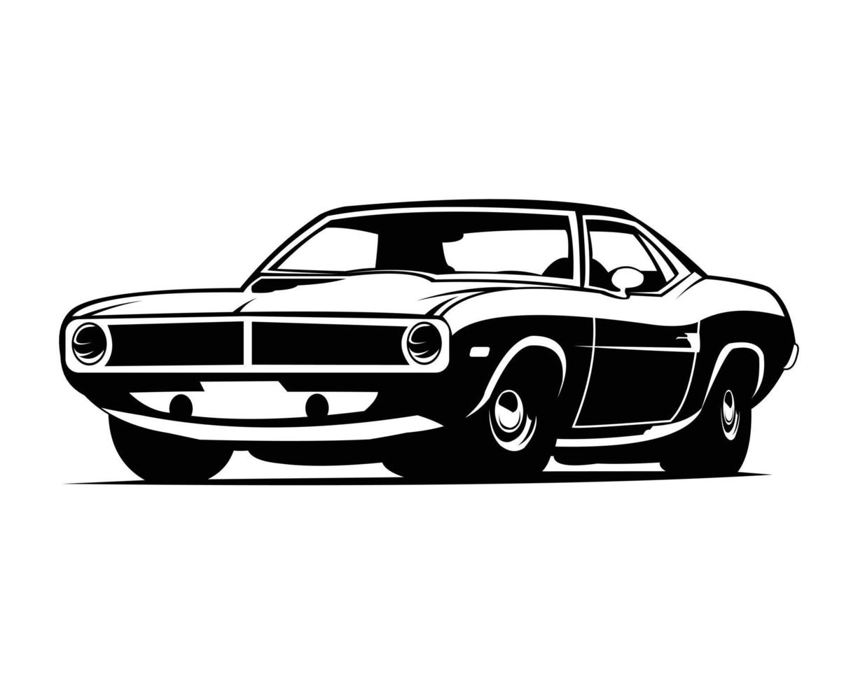 modèle de logo de muscle car pour votre entreprise. illustration de logo vectoriel