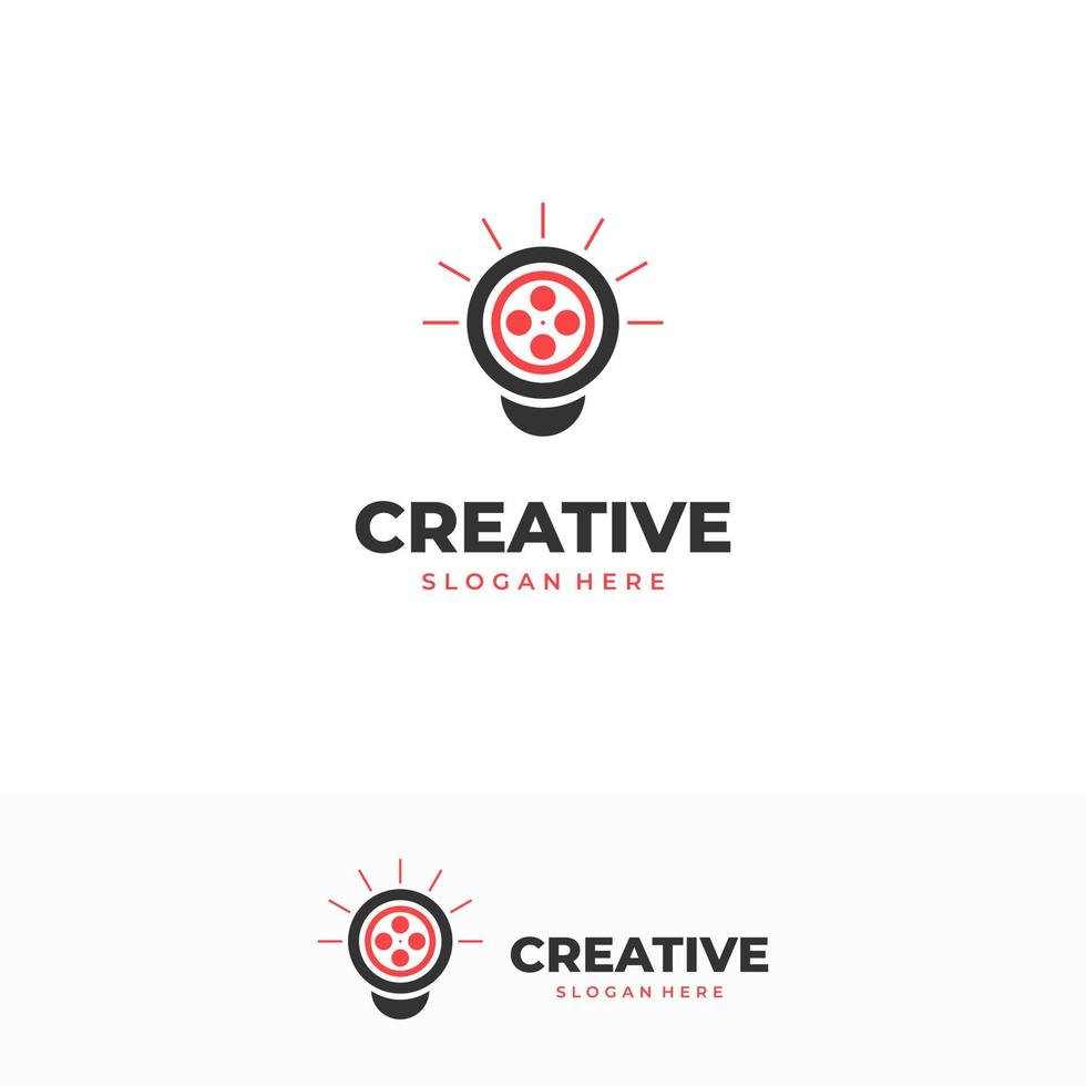 idée de film création de logo concept créatif vecteur