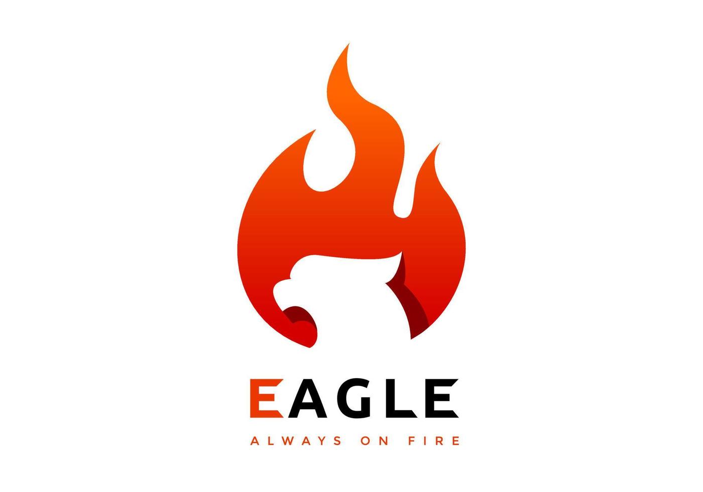 logo d'illustration d'aigle, parfait pour un symbole d'entreprise. vecteur