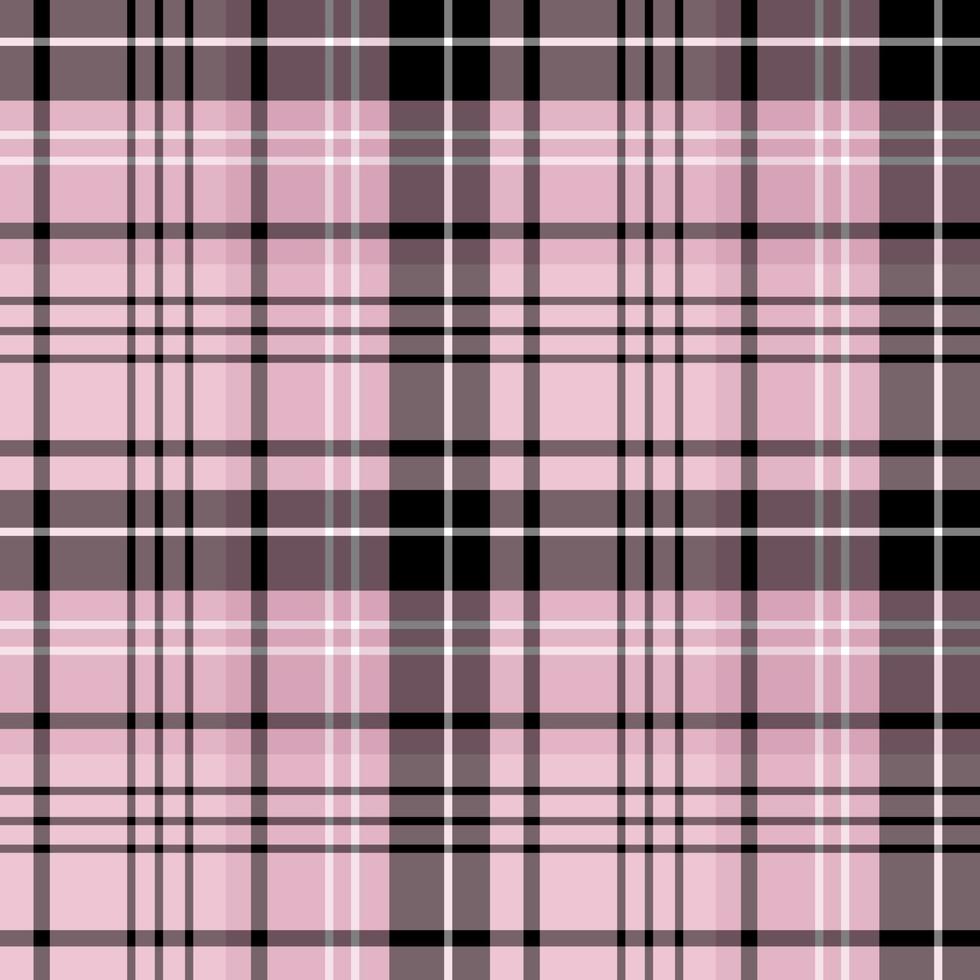 motif sans couture en rose clair, noir et blanc pour plaid, tissu, textile, vêtements, nappe et autres choses. image vectorielle. vecteur