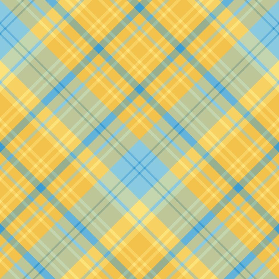 modèle sans couture dans les couleurs jaunes et bleues pour le plaid, le tissu, le textile, les vêtements, la nappe et d'autres choses. image vectorielle. 2 vecteur