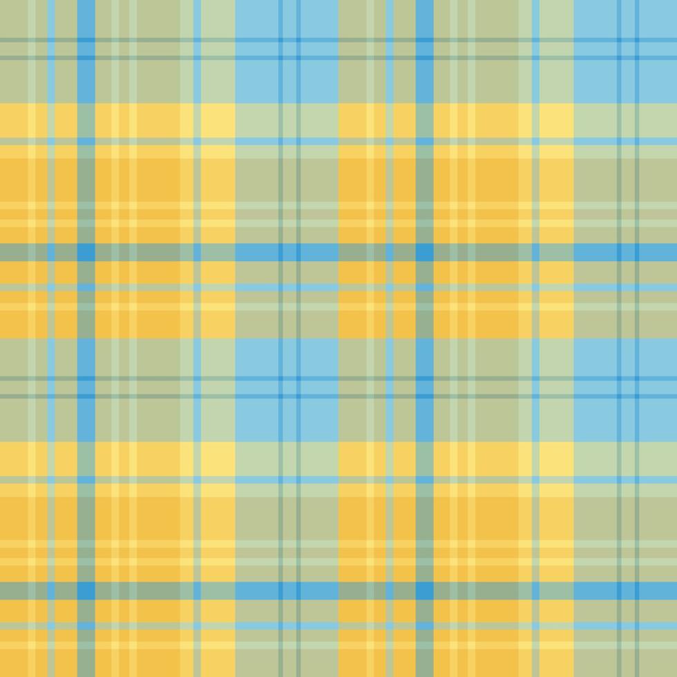 modèle sans couture dans les couleurs jaunes et bleues pour le plaid, le tissu, le textile, les vêtements, la nappe et d'autres choses. image vectorielle. vecteur