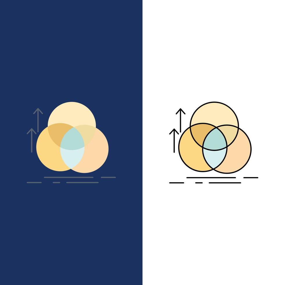 équilibre cercle alignement mesure géométrie plat couleur icône vecteur