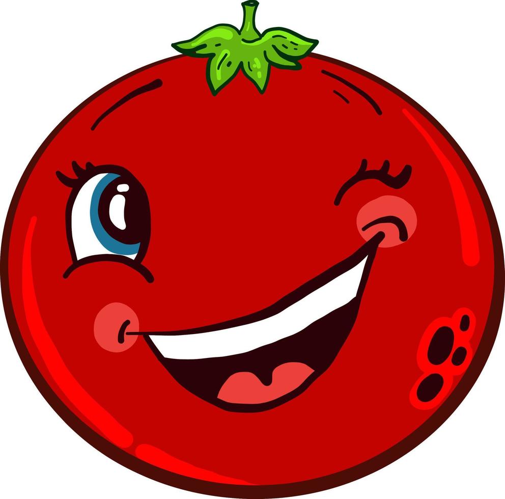 clin de tomate, illustration, vecteur sur fond blanc