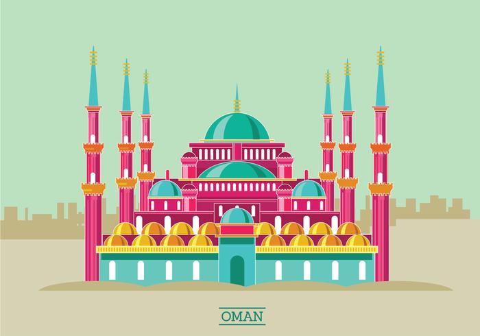 Illustration historique de la mosquée Sultan Ahmet vecteur