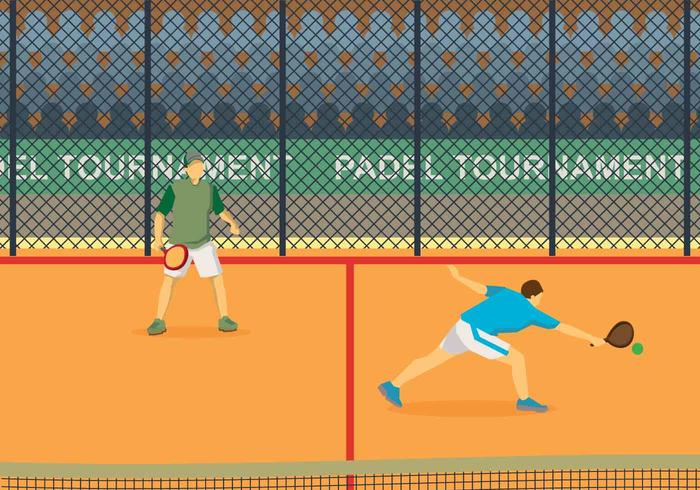 Illustration Padel gratuite vecteur