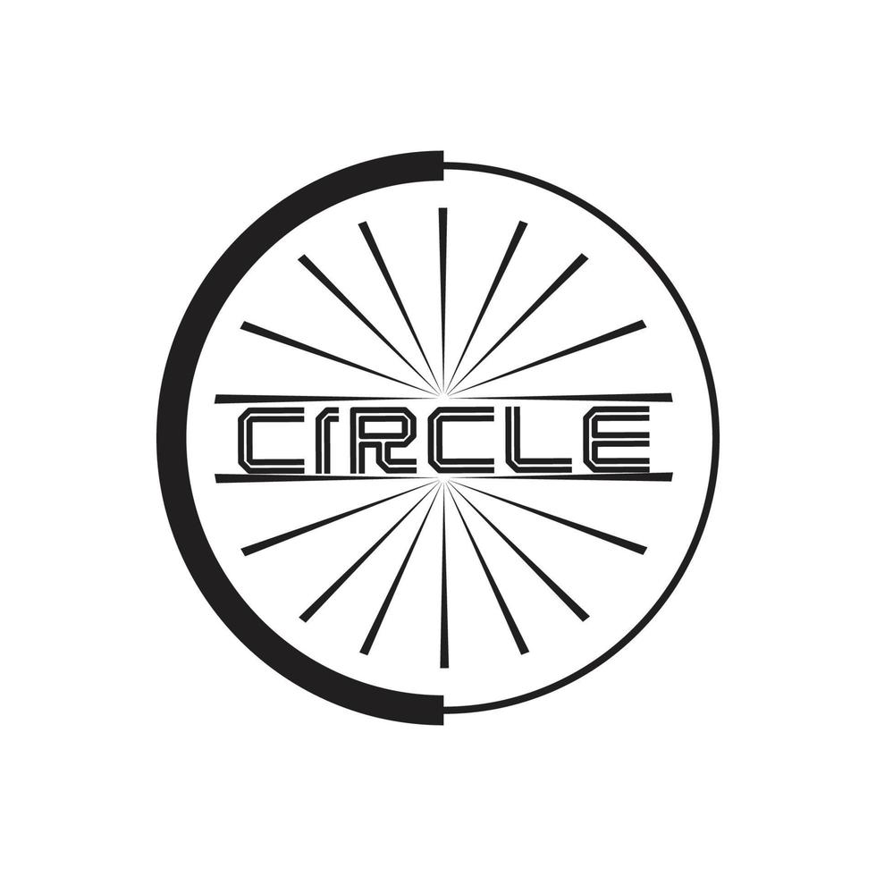 conception de vecteur de modèle de logo de cercle