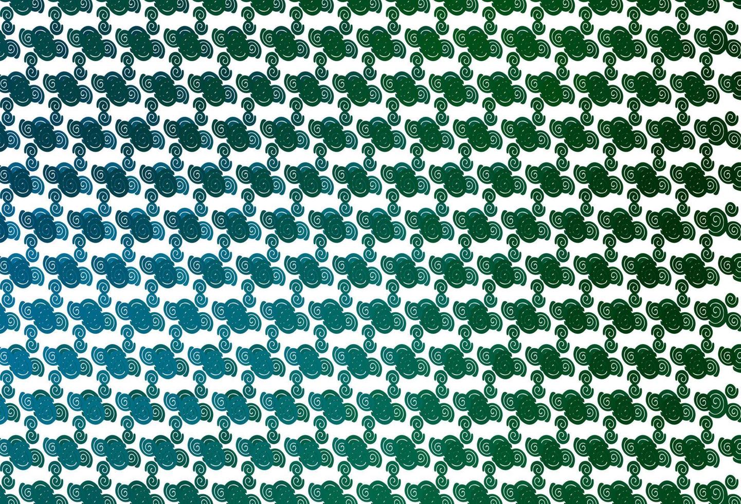 motif vectoriel bleu clair et vert avec des formes de bulles.