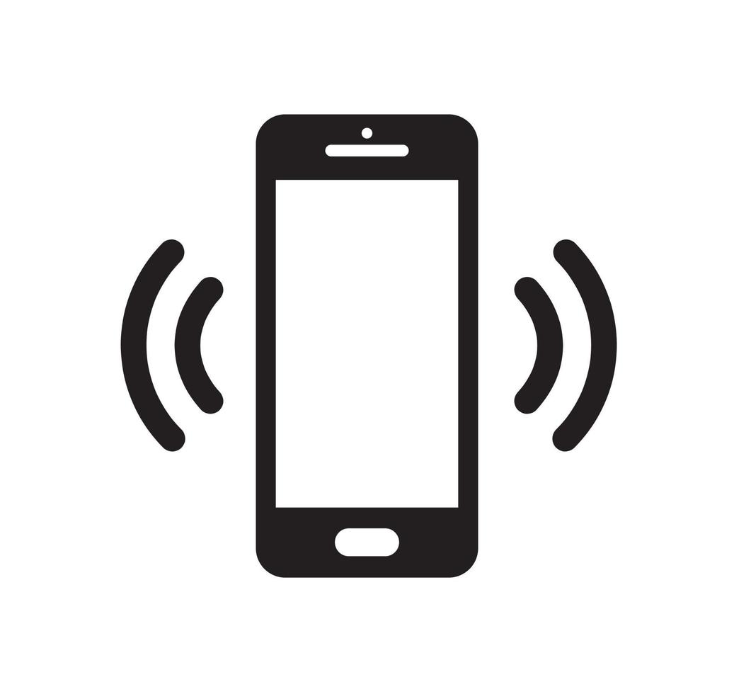 vecteur de sonnerie de smartphone. alerte de vibration dans le smartphone.