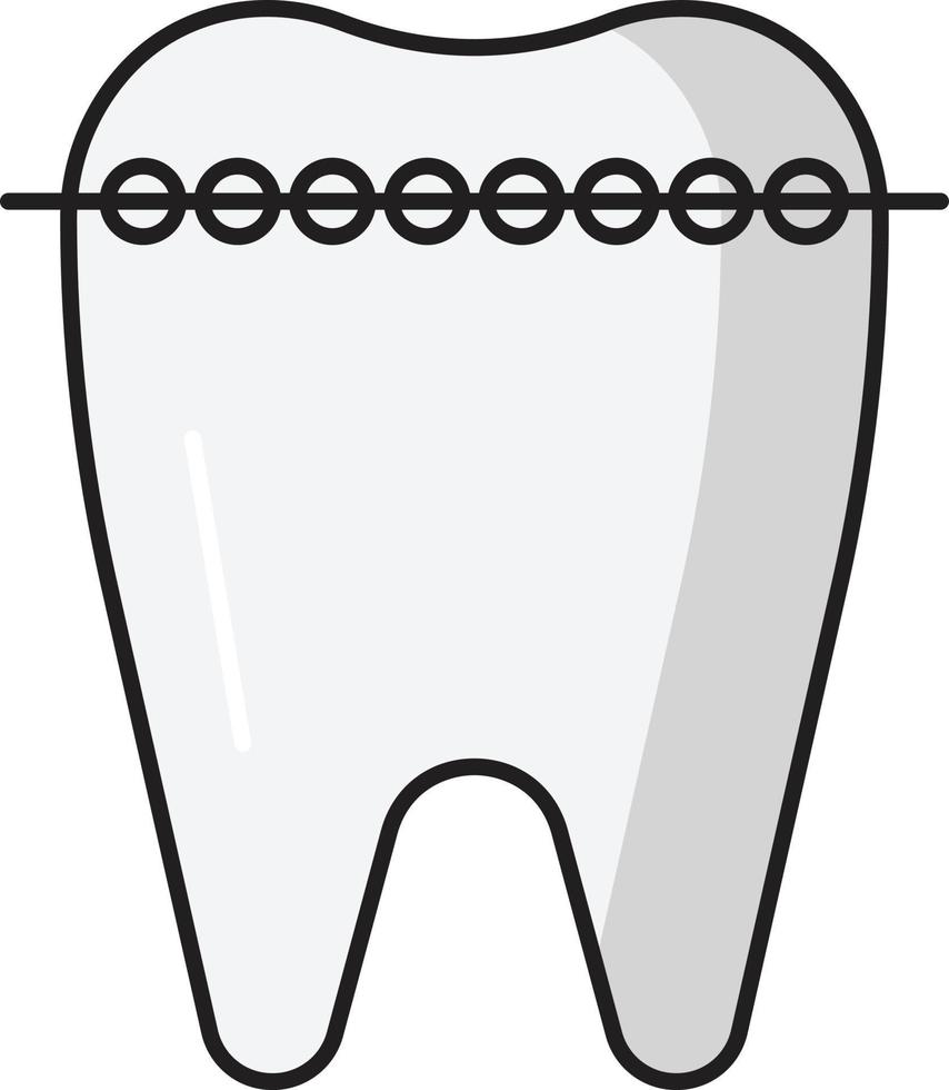 illustration vectorielle dentaire sur fond.symboles de qualité premium.icônes vectorielles pour le concept et la conception graphique. vecteur
