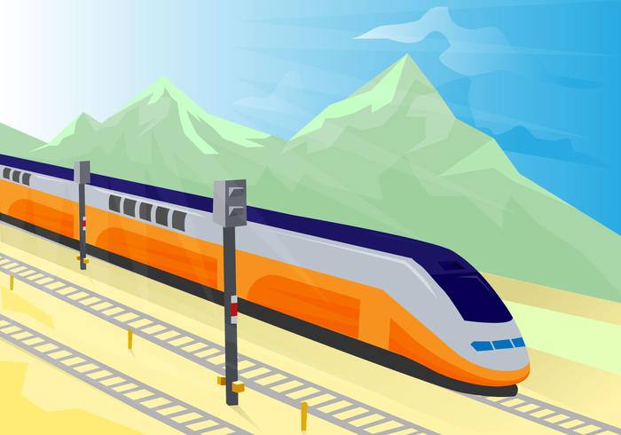 Illustration vectorielle TGV gratuite vecteur