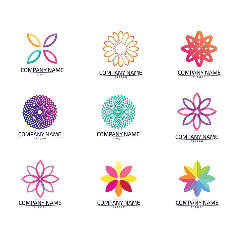 modèle de vecteur de conception de logo mandala