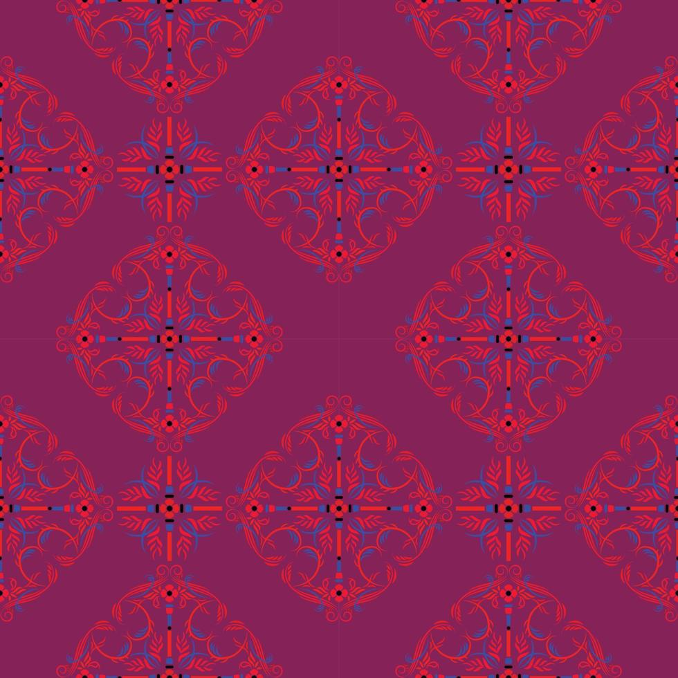 motif kuiri ou mangue imprimable contemporain esthétique avec des lignes abstraites, des formes et des lignes aux couleurs vives. mur d'illustration vectorielle. parfait pour l'impression textile, les invitations, les cartes de vœux vecteur