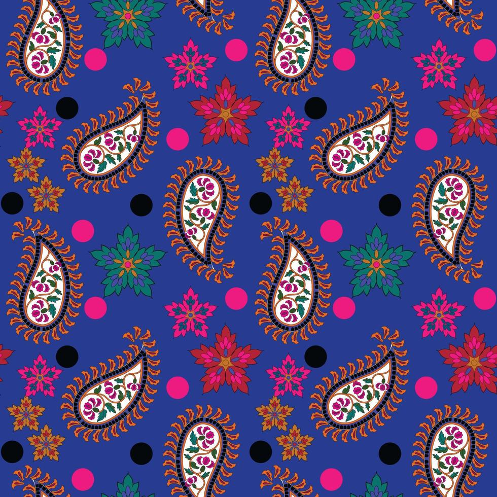 motif kuiri ou mangue imprimable contemporain esthétique avec des lignes abstraites, des formes et des lignes aux couleurs vives. mur d'illustration vectorielle. parfait pour l'impression textile, les invitations, les cartes de vœux vecteur