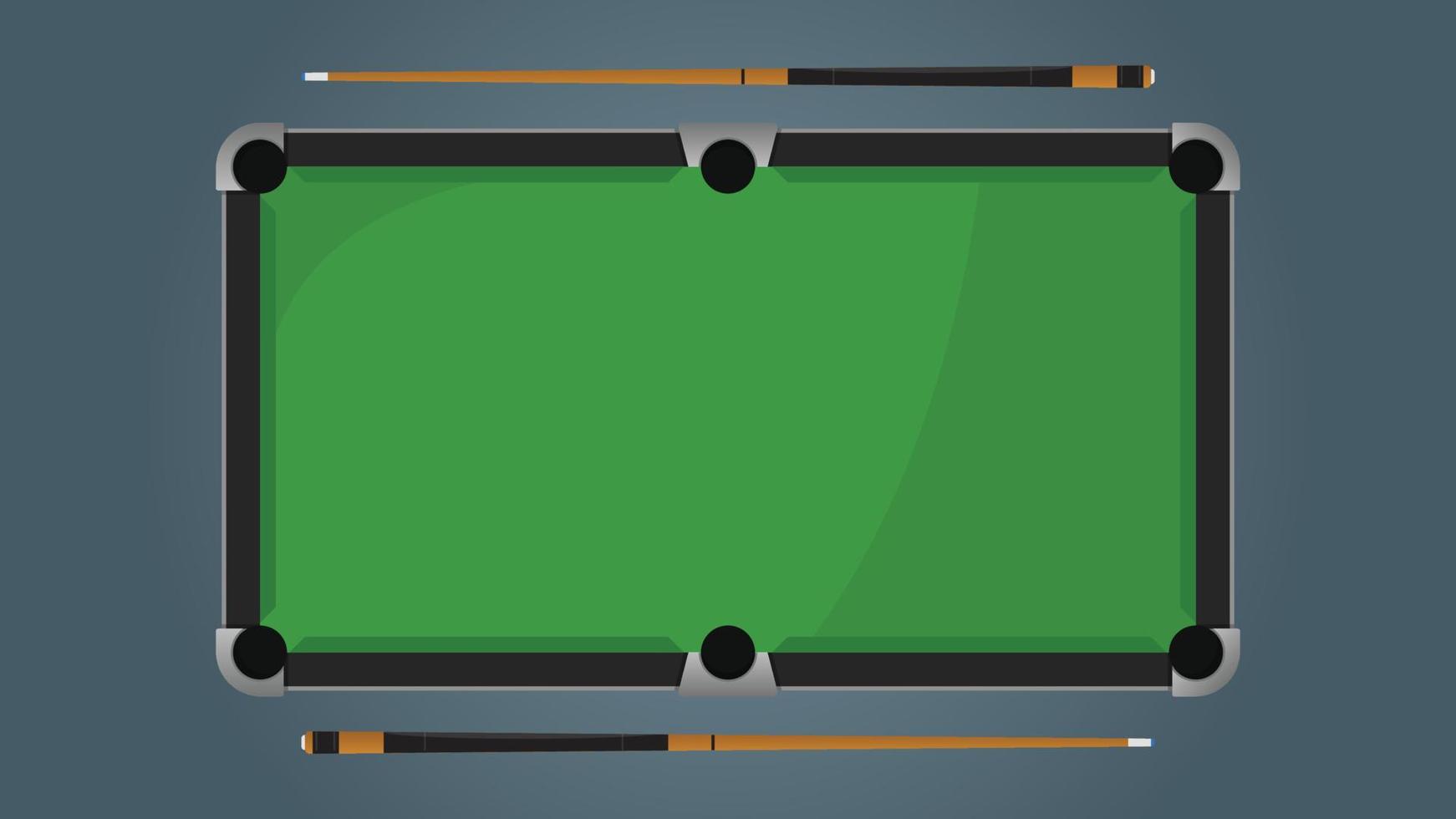 illustration d'une table de billard et de baguettes vecteur