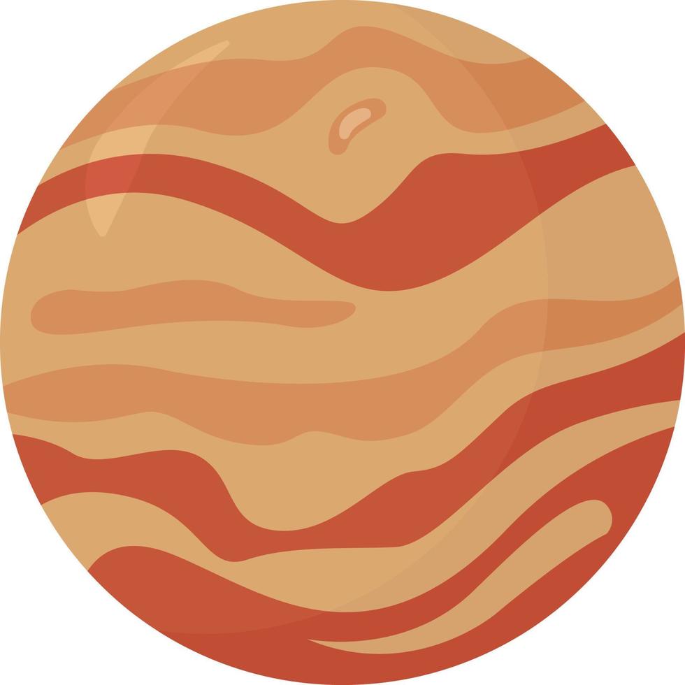 Planète Vénus, illustration, vecteur sur fond blanc