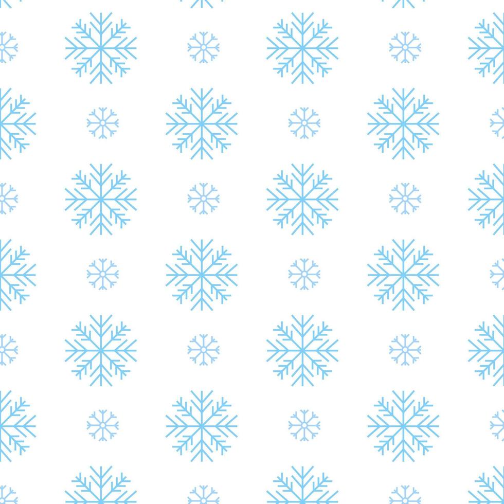 illustration vectorielle de motif répétitif de flocons de neige vecteur