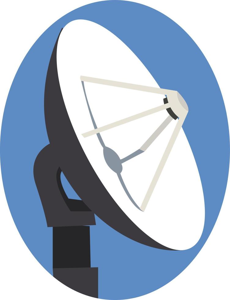 antenne radio, illustration, vecteur sur fond blanc.