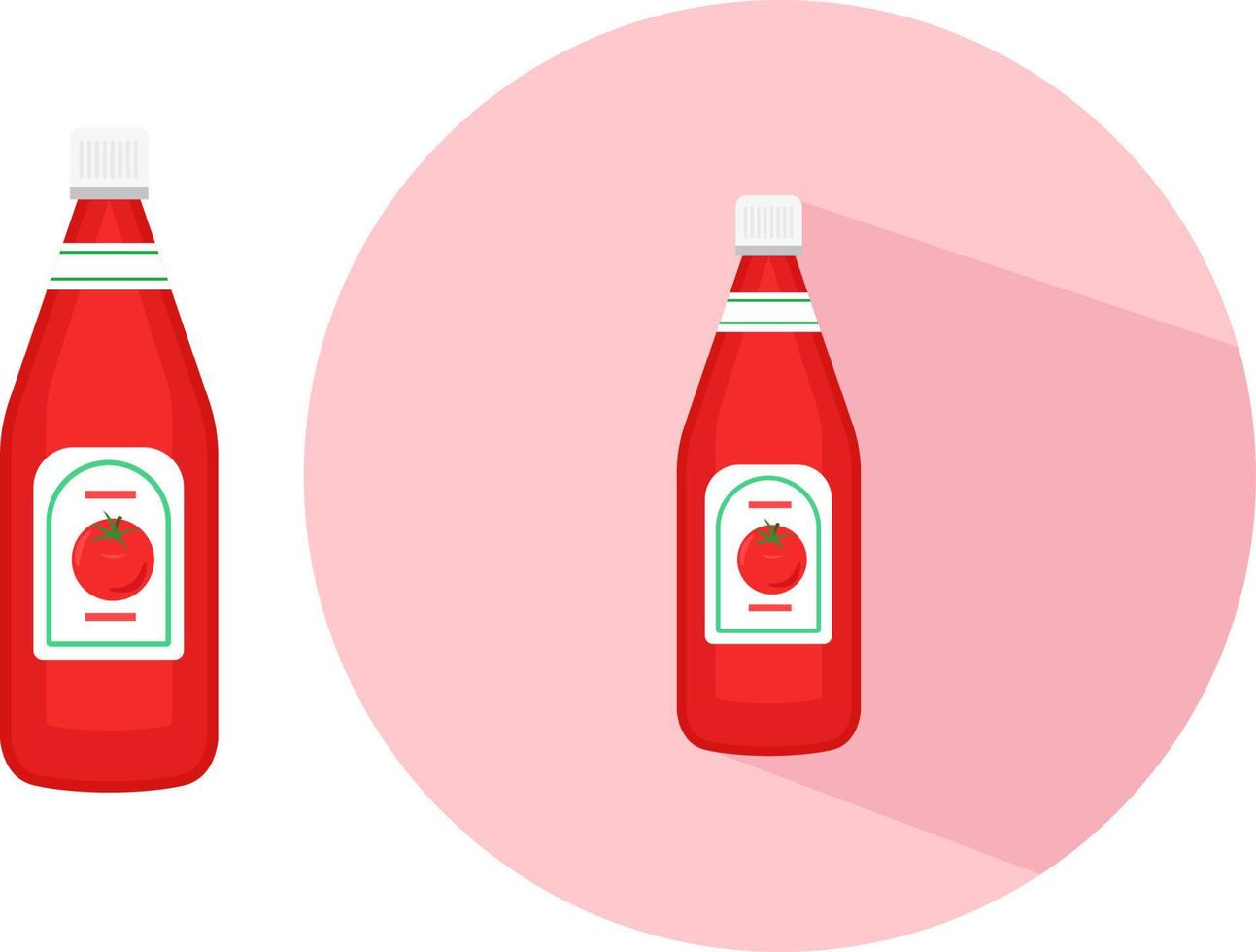 sauce tomate, illustration, vecteur sur fond blanc.