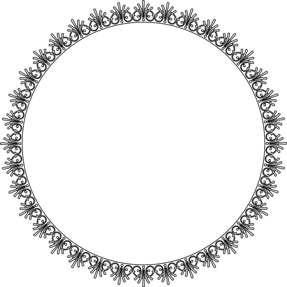 cadre photo circulaire vecteur