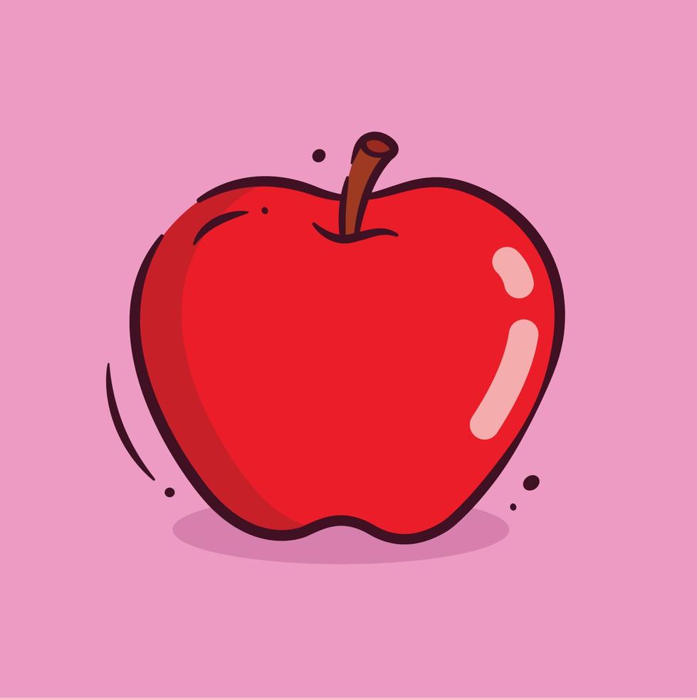 illustration graphique vectoriel de pomme