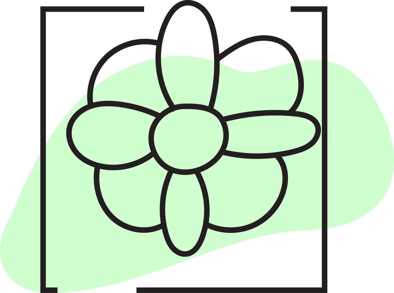 petite fleur inhabituelle, icône illustration, vecteur sur fond blanc