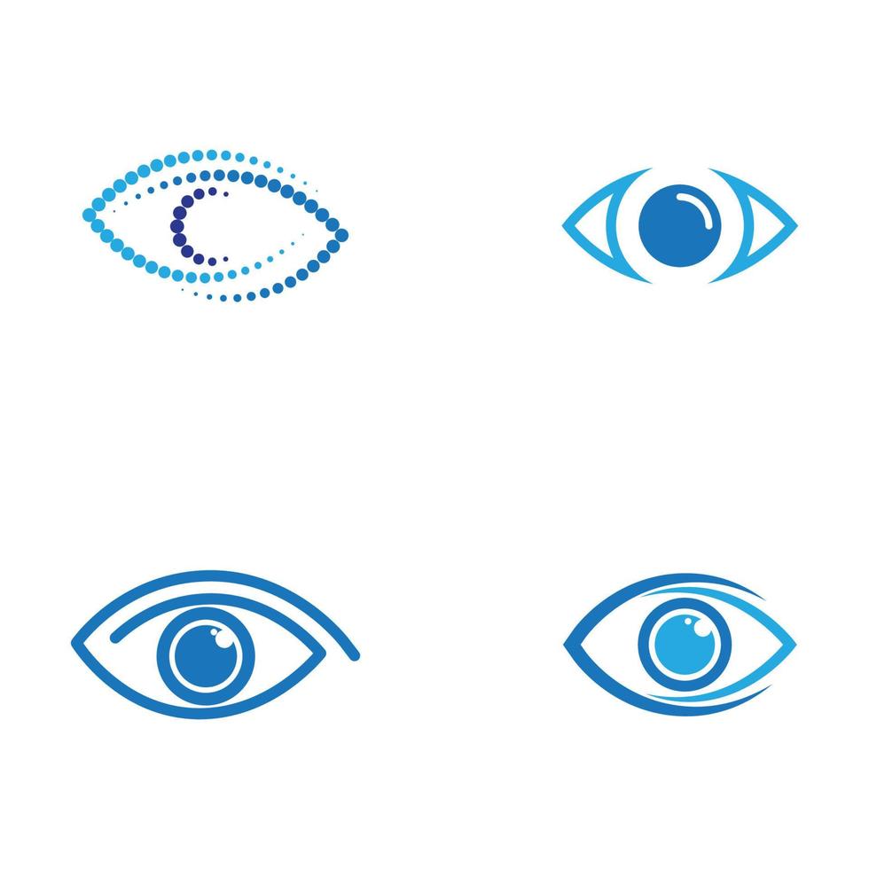 création de logo vectoriel de soins oculaires