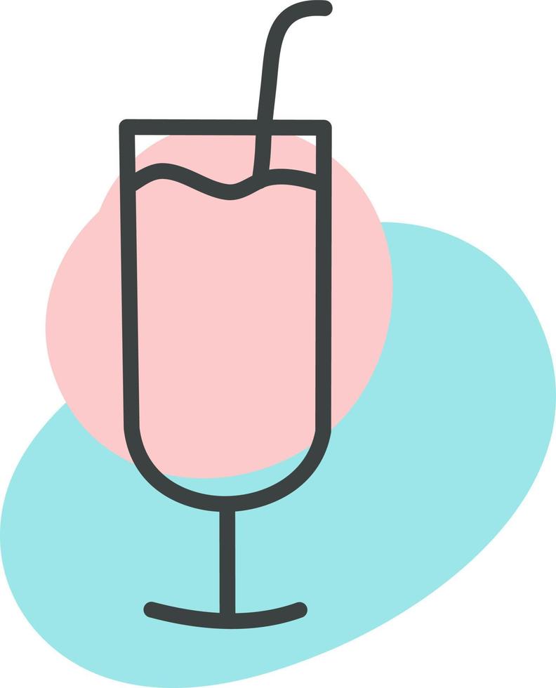 cocktail alcoolisé, illustration, vecteur, sur fond blanc. vecteur