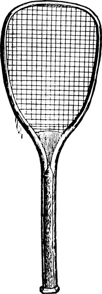 illustration vintage de raquette. vecteur