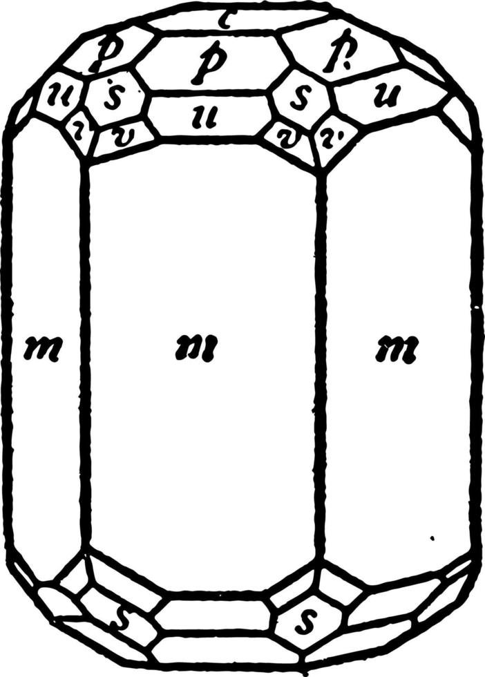 combinaison d'illustration vintage de formes hexagonales. vecteur