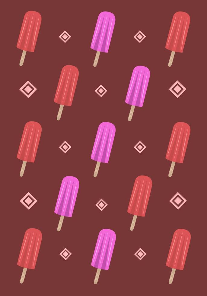 fond d'écran de vecteur de glace lolly pour la conception graphique et l'élément décoratif