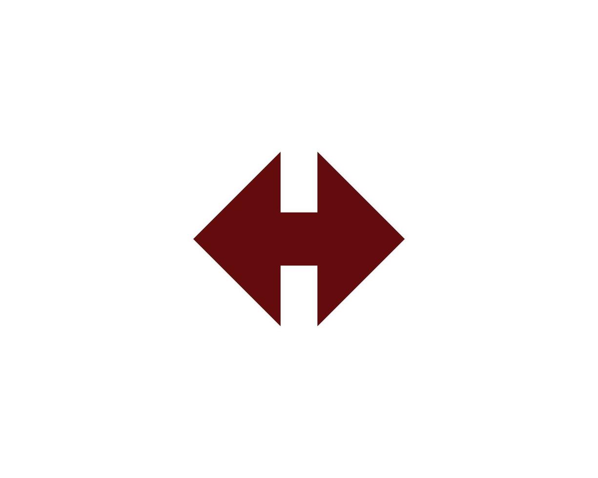 modèle de vecteur de conception de logo h