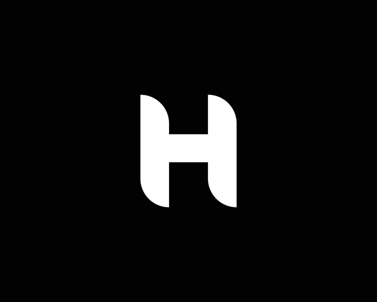 modèle de vecteur de conception de logo h