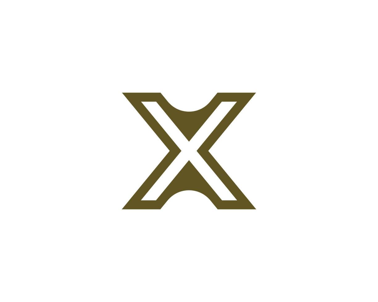 x modèle de vecteur de conception de logo