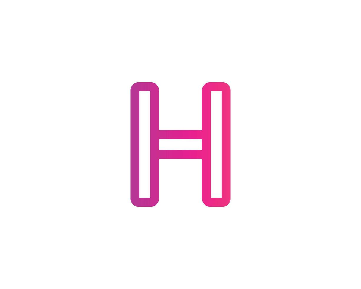 modèle de vecteur de conception de logo h