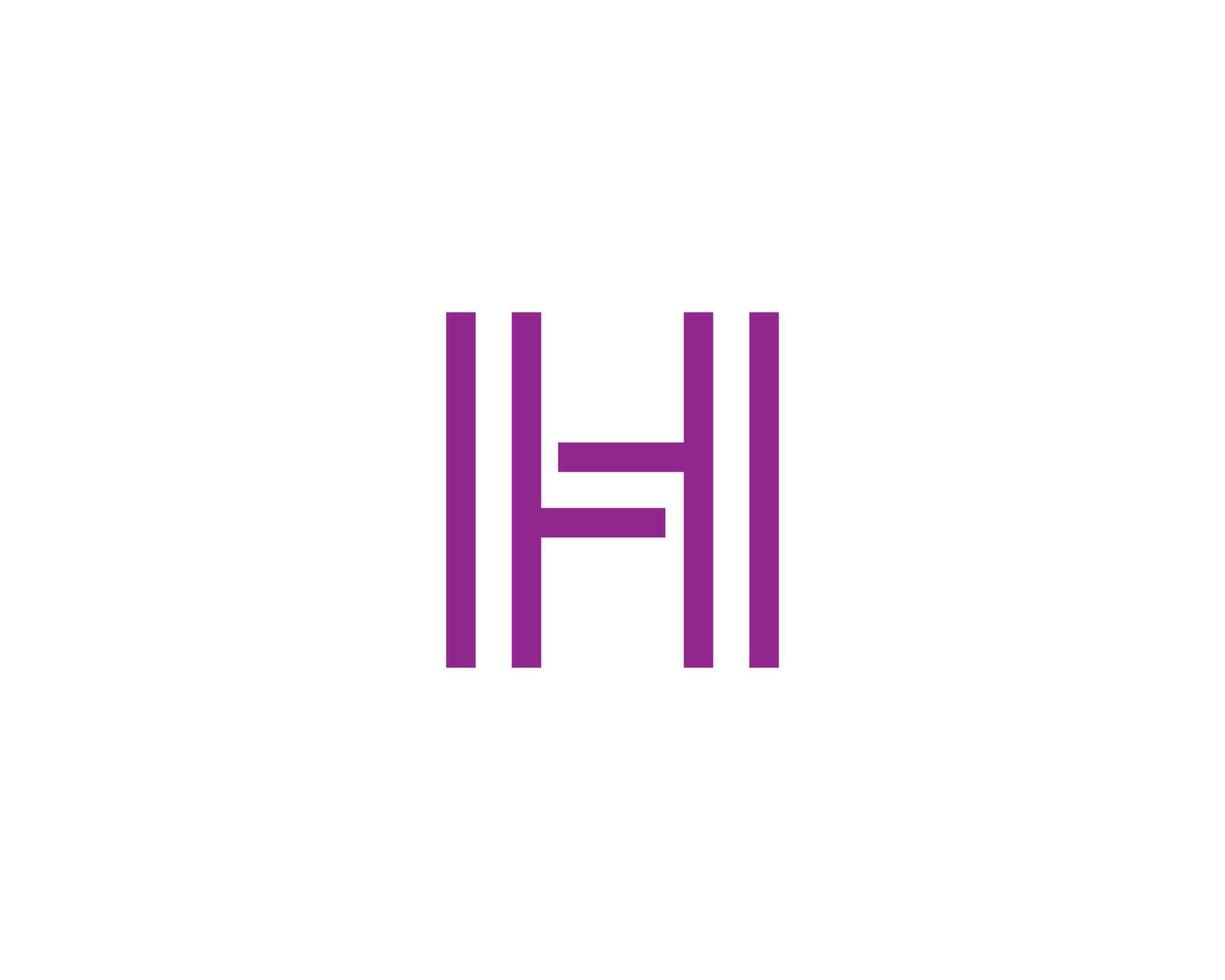 modèle de vecteur de conception de logo h