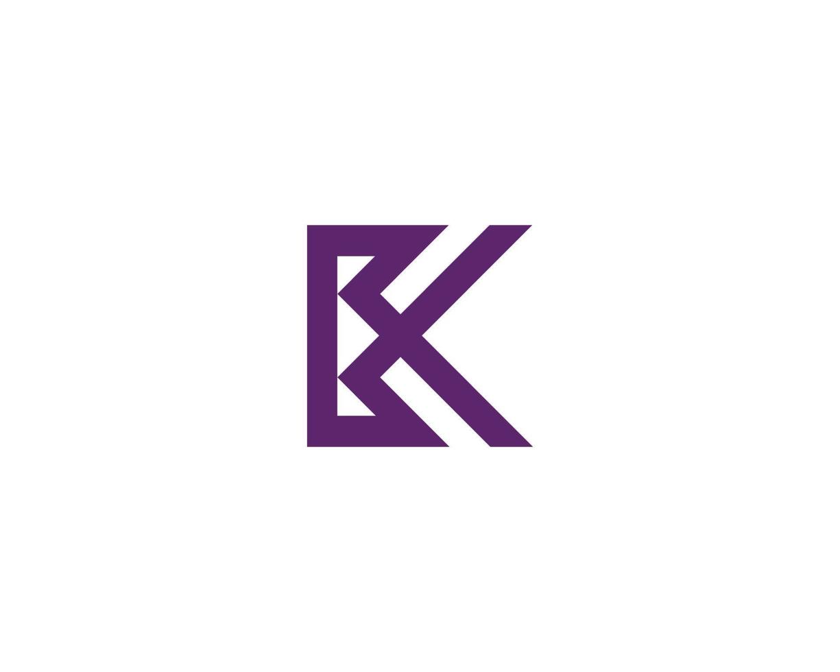 modèle de vecteur de conception de logo k kk