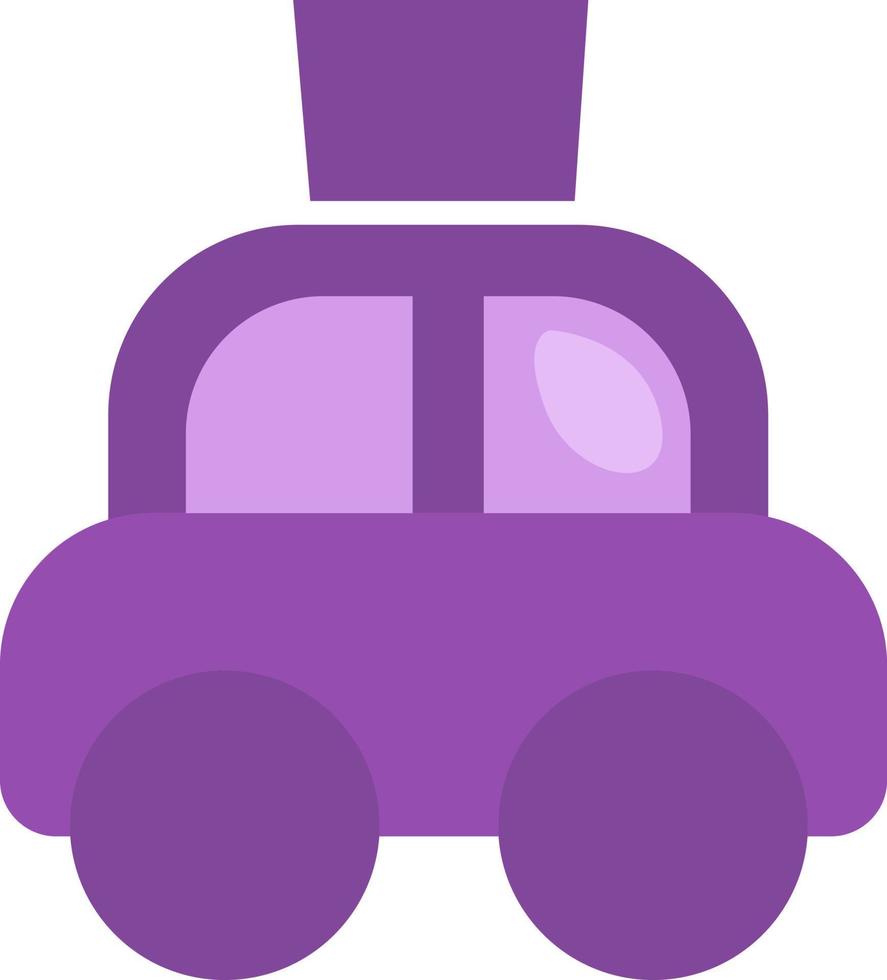 voiture violette logistique, illustration, vecteur sur fond blanc.