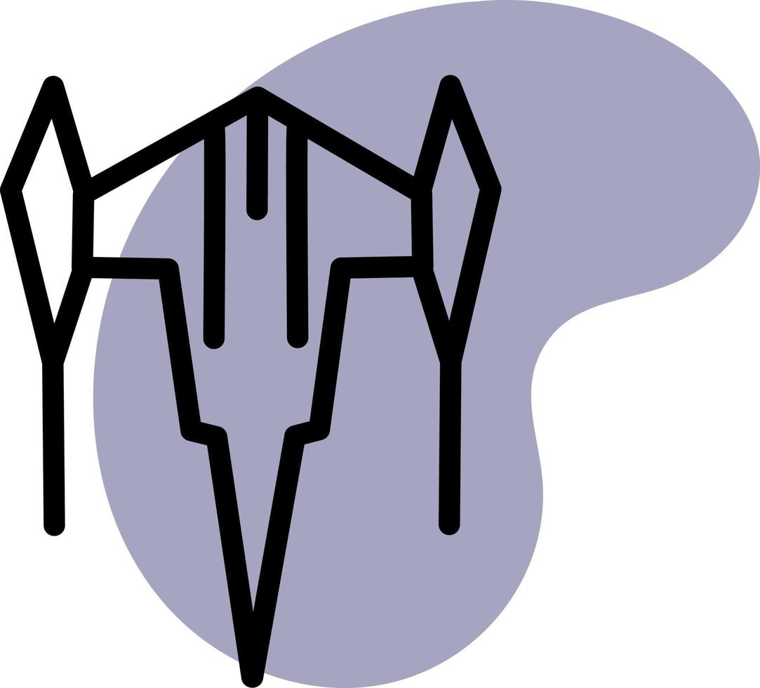 fusée volante, icône illustration, vecteur sur fond blanc