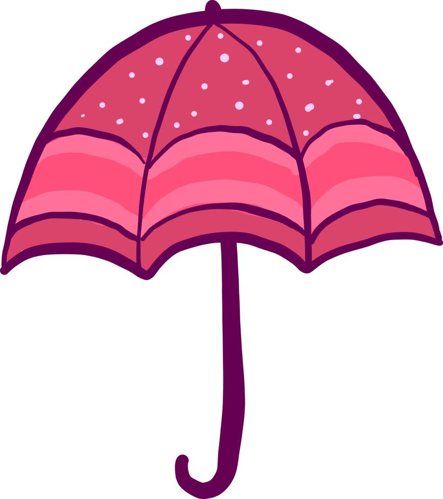 parapluie rose, illustration, vecteur sur fond blanc