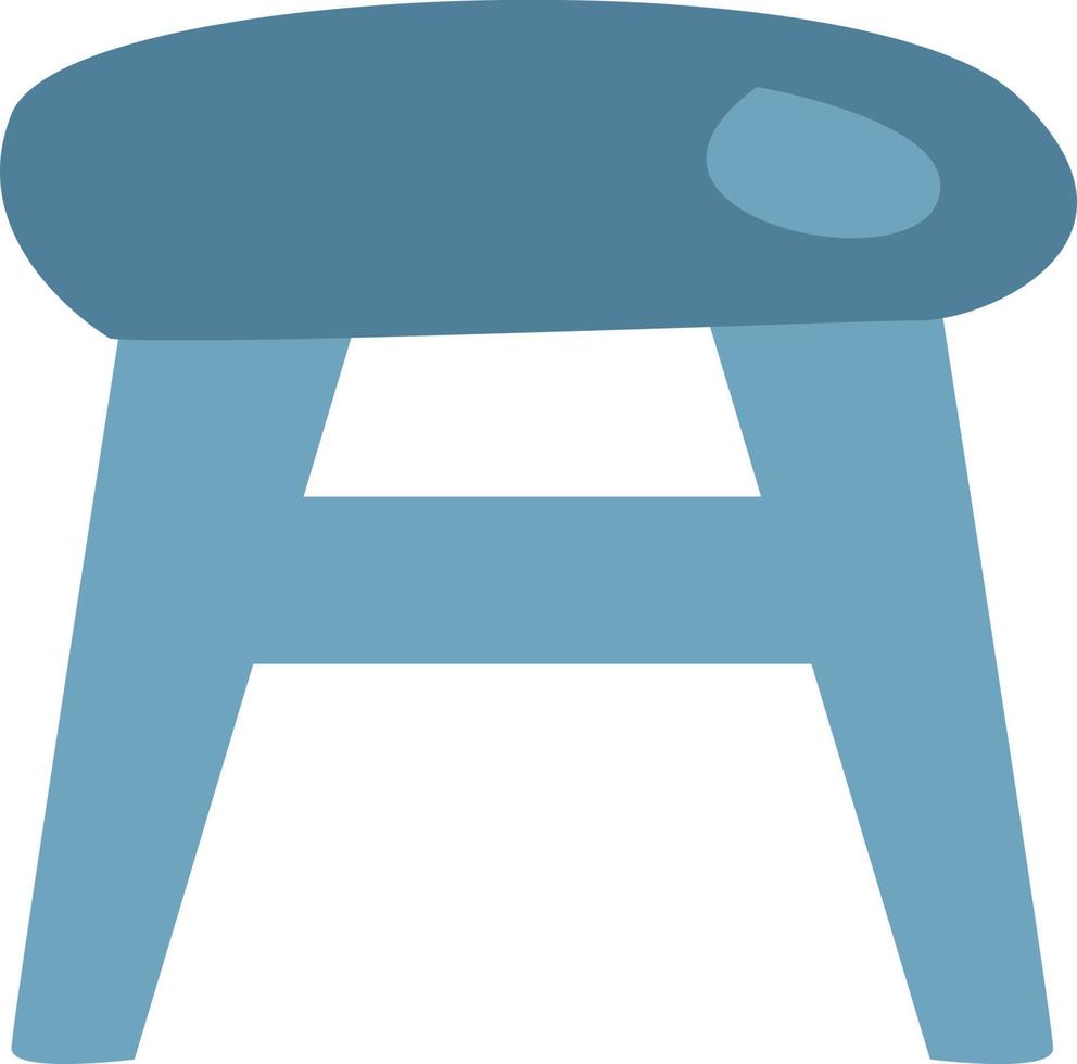 petit tabouret, illustration, vecteur, sur fond blanc. vecteur